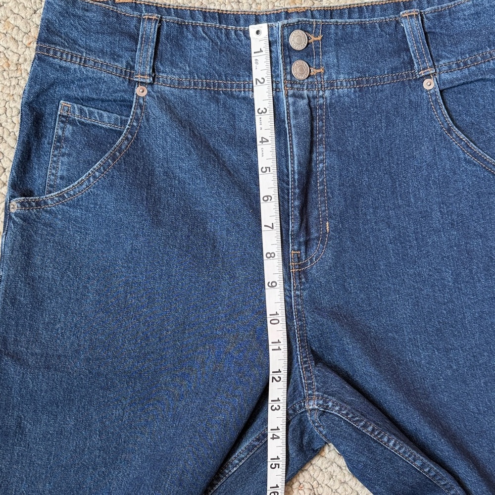 Banana Republic Dark Blue High-Rise Straight Jeans - Picture 5 of 9